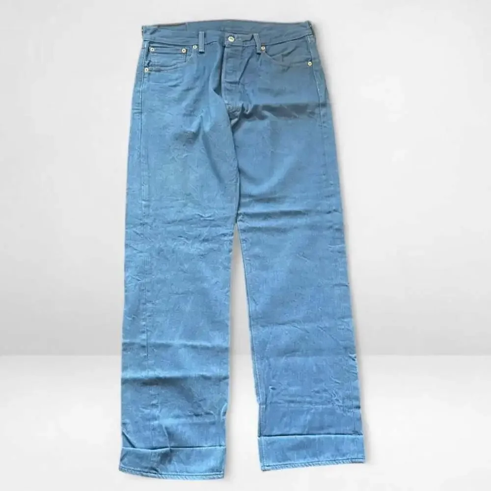 Vintage Levi's 501XX Straight Leg Button Fly Jeans Blue Denim